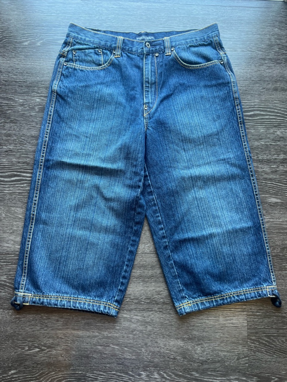 Enyce Y2K Baggy Embroidered Denim Shorts